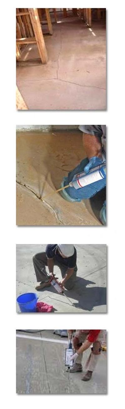 basement floor crack repair