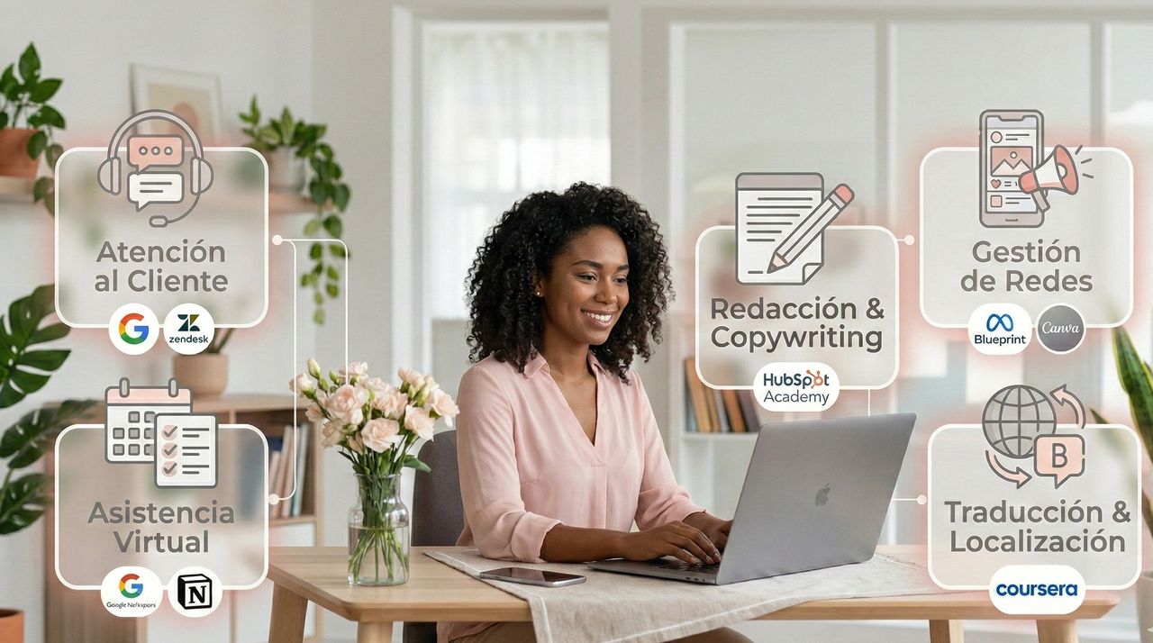 5 Habilidades para trabajar remoto (y donde aprenderlas GRATIS)