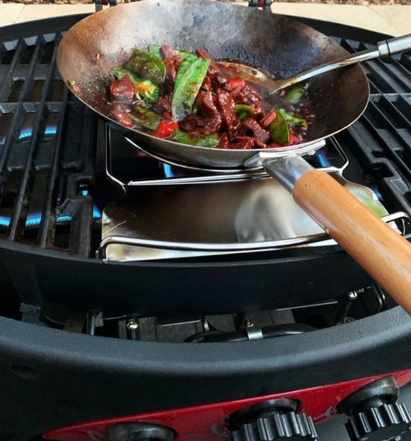 Beef Stir Fry Cooked Outdoors On The Ziggy BBQ!
