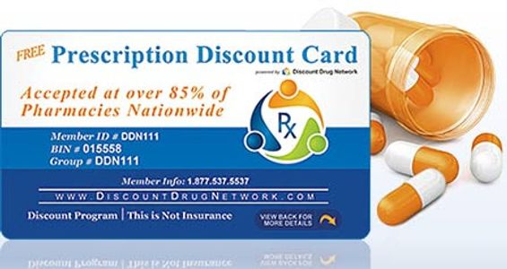 Free RX discount card, prescription discounts