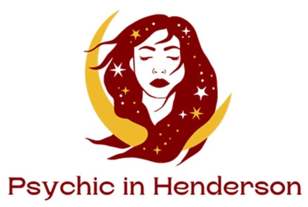 Logo for Psychic in Henderson with a mystical woman and crescent moon.