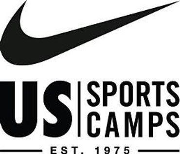 US Sports Camps logo with Nike swoosh.