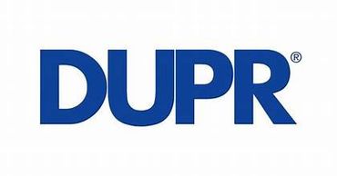DUPR logo in blue text.