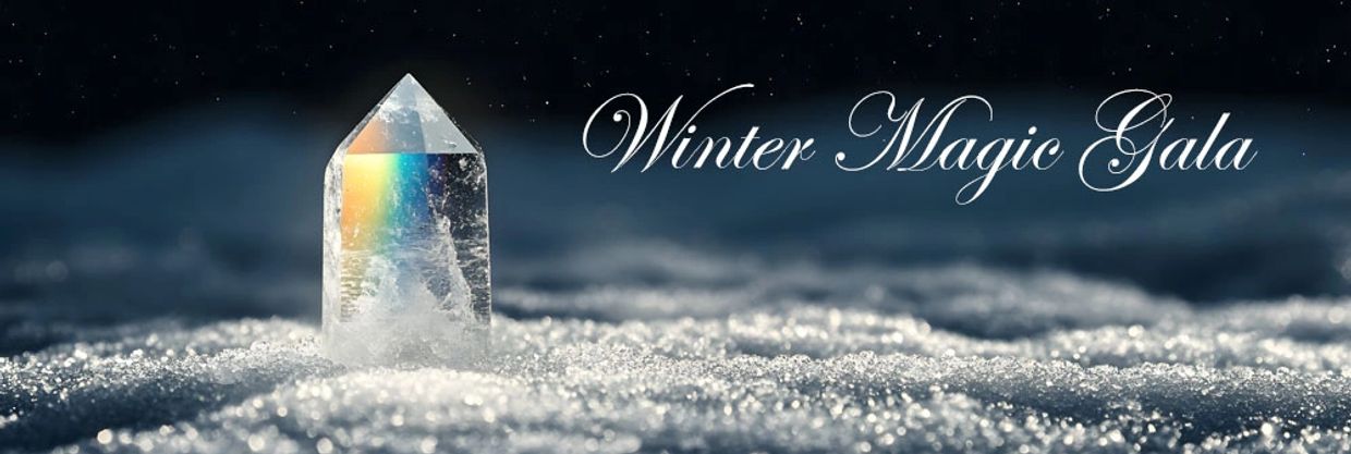 Winter Magic Gala -- ice crystal growing from a frosty ground.