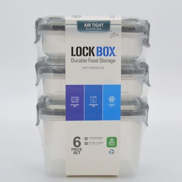 Save on Lock Box Side Latching Square Food Storage Set Order