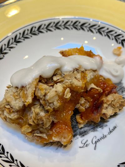 Vegan Apricot Granola Crumble