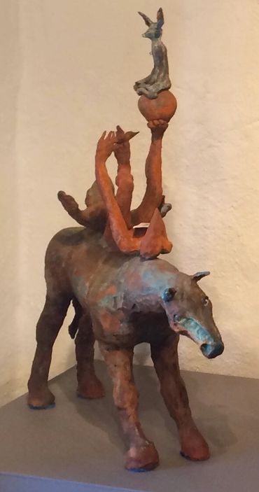 22"x20"x12", Cone 5 Sculptural terracotta clay