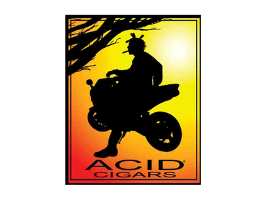 Silhouette of a person on a motorcycle with sunset background.