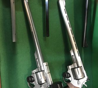 Long Barrel Revolvers and Pistols