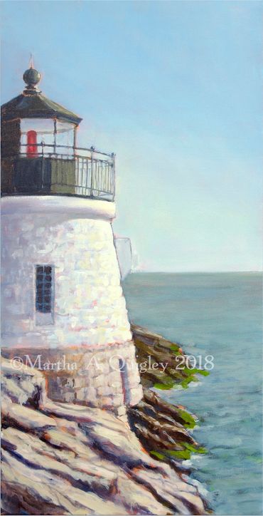 Lighthout Paintings, Castle Hill, Newport RI, Narragansett Lighthouse,
