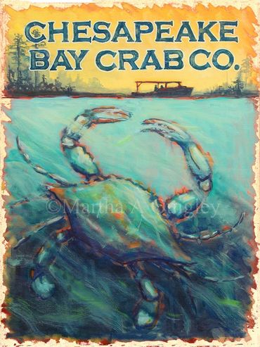 Chesapeake Bay, Crab Paintings, Chaesepeake Bay, Blue Crab Paintings, Blue Crabs, Blue Crab Art
