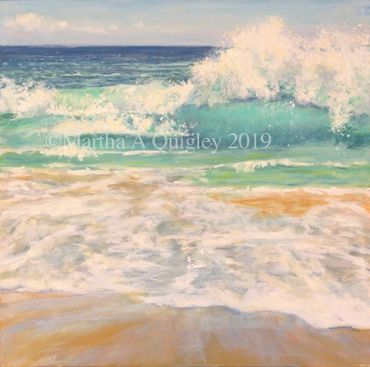Tropical water, wave paintings, water paintings, Wave scapes, oil paintings of waves, crashing waves