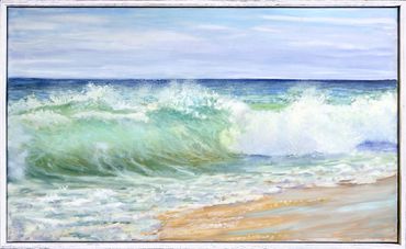 Wave scapes, water paintings, oil paintings of waves, crashing waves