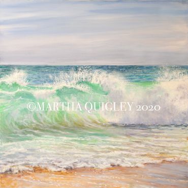 Tropical water, wave paintings, water paintings, Wave scapes, oil paintings of waves, crashing waves