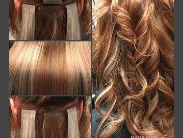 Tape -In Hair Extensions from Haute Glam Hair Extensions and Hair Extension Supplier