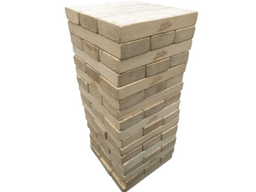 Giant jenga for parties and events. 