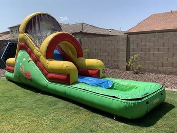 Fun water slide inflatable for toddlers and kids. 