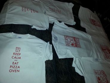 Silk Screened Pizza Oven Shirts
