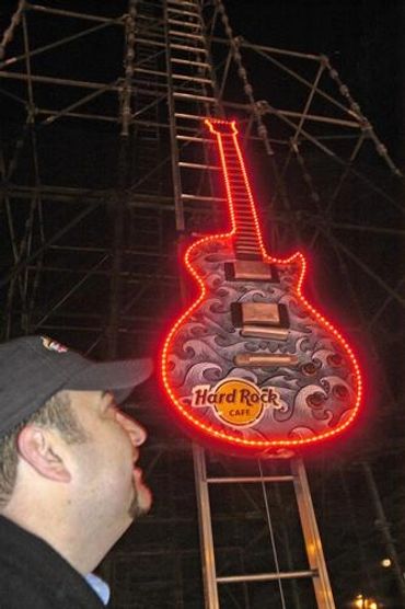 Hand Painted 12' Les Paul for Hard Rock Cafe