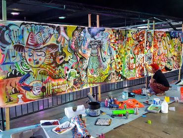 32 x 5'
Acrylic on Canvas