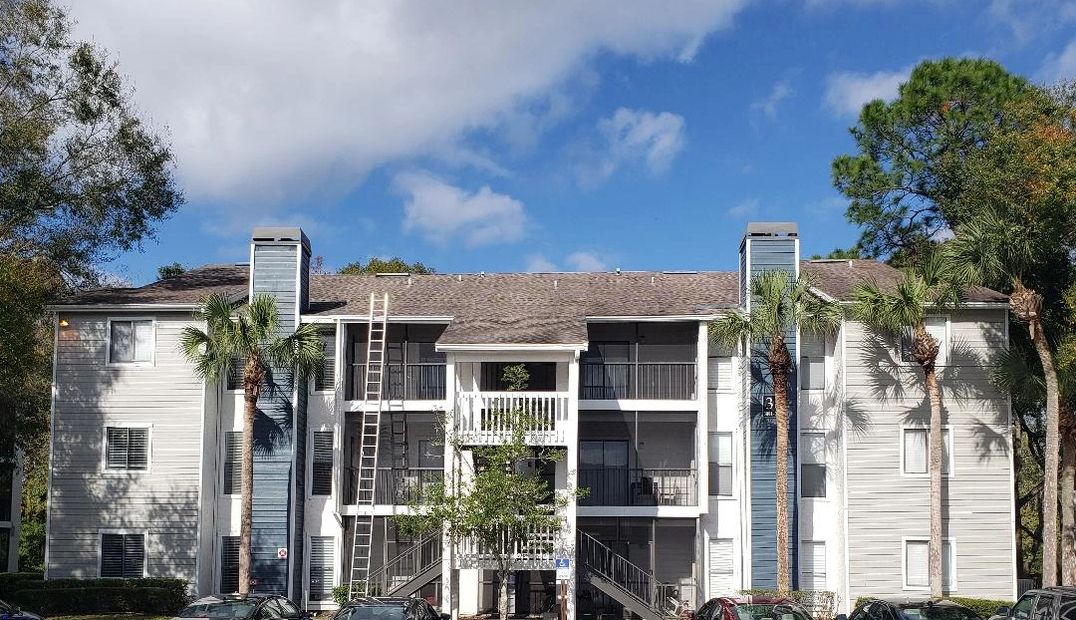 We are Experienced to handle all walks of multi story, tall and steep roofing systems.