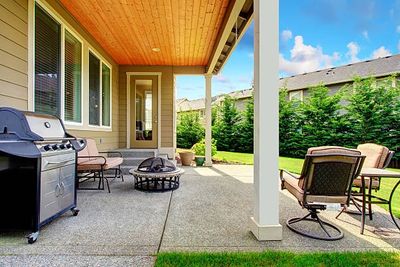 Concrete patio job that was done for a home in Des Moines, IA.