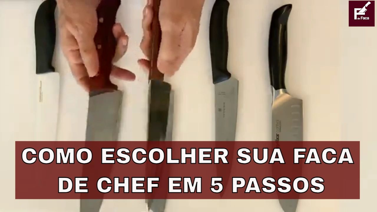 Cinco passos para escolher a faca de chef perfeita para você