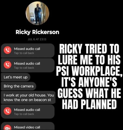 Ricky Rickerson tried to lure me into a dangerous situation