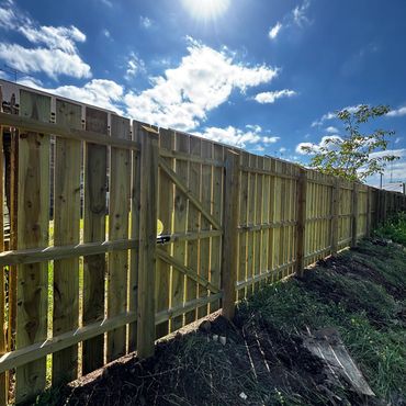 custom gate built along fence line in ballymoney