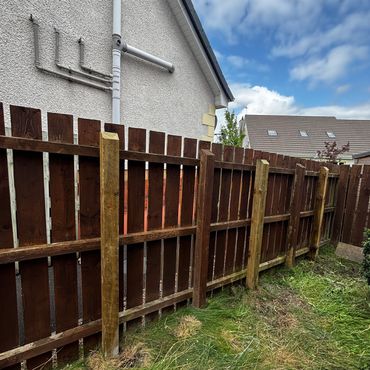 fence repair carried out in coleraine following storm damage