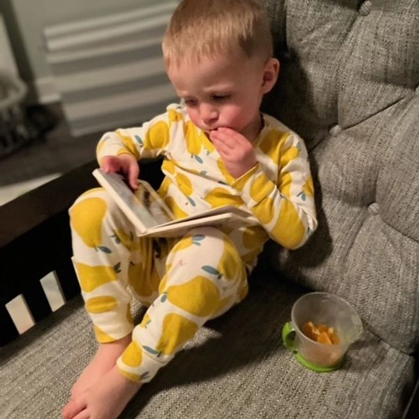 Baby reading