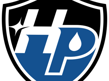 Logo with letters H and P in a shield design.