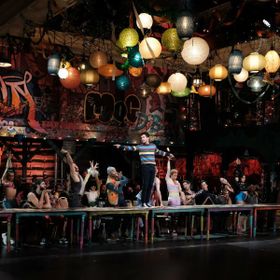 Designed back mural, signage, decorative posters for the production of RENT Live on FOX.