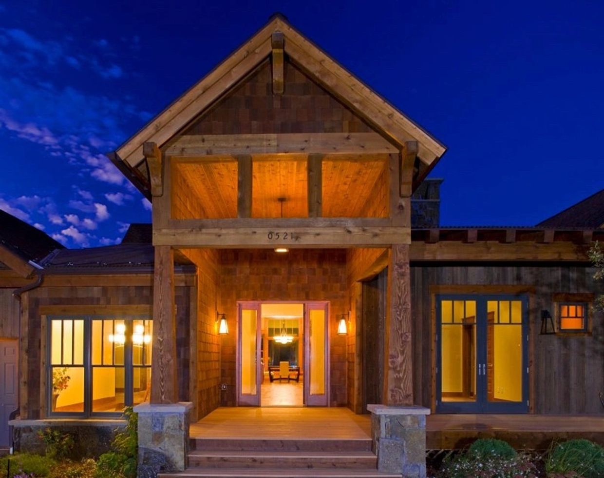 This is a contemporary mountain home designed by a residential architect in carbondale, colorado. 