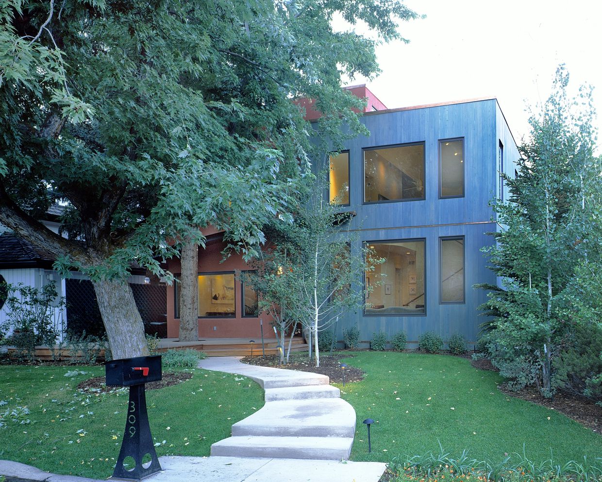 A contemporary home designed by an architect in Aspen, Colorado. This custome home is near West End.