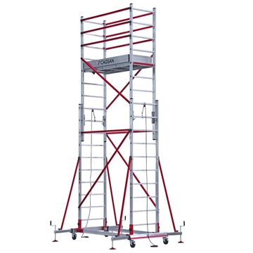 Çağsan Telesafe XLN Premium S005 Alüminyum İskele Çağsan 2x10 Basamaklı İki Parçalı Alüminyum İskele