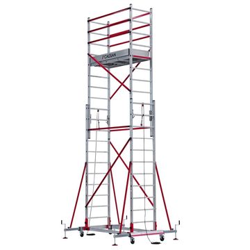 Çağsan Telesafe XLN Premium S006 Alüminyum İskele Çağsan 2x11 Basamaklı İki Parçalı Alüminyum İskele