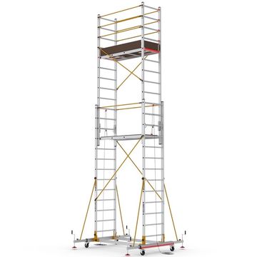 Çağsan Telesafe XLN S007 Alüminyum İskele, Çağsan 2x13 Basamaklı İki Parçalı Alüminyum İskele