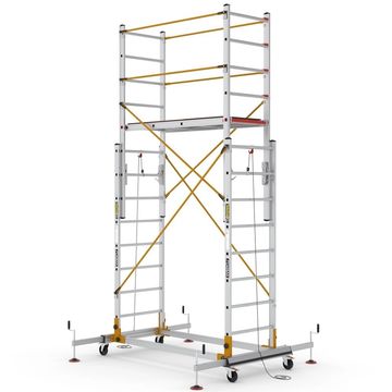 Çağsan Telesafe XL FP S004 Alüminyum İskele, Çağsan 2x8 Basamaklı İki Parçalı Alüminyum İskele