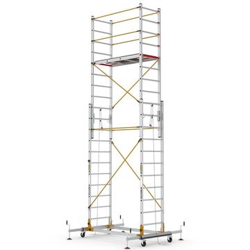 Çağsan Telesafe XLN S006 Alüminyum İskele, Çağsan 2x11 Basamaklı İki Parçalı Alüminyum İskele