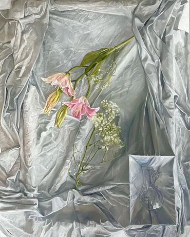 Still The Flowers Bloom
oil on canvas
 48 x 36 inches
2023