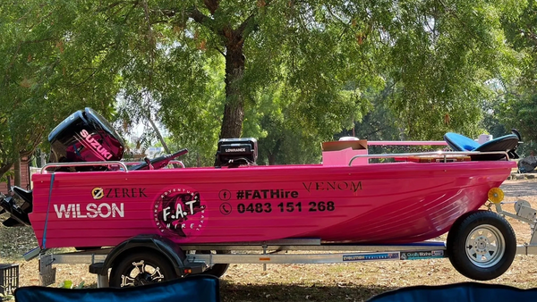 Fat boat at Fat hire ready to Catch Fish.