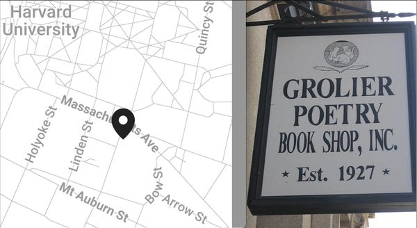 Map showing location near Harvard University on Massachusetts Ave.