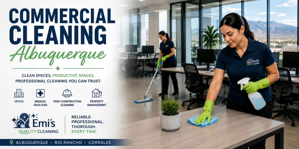 Commercial cleaning services in Albuquerque for offices medical facilities and construction projects