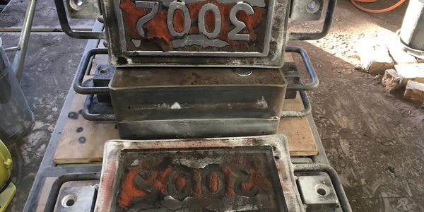 aluminium house number plate
