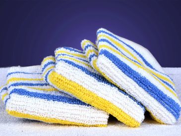 Stripe Multicolor Waffle Dish Towel, Size: 30x30