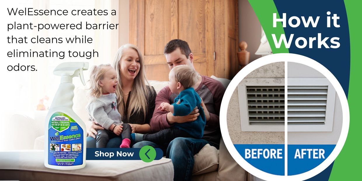 Family enjoying an odor free home