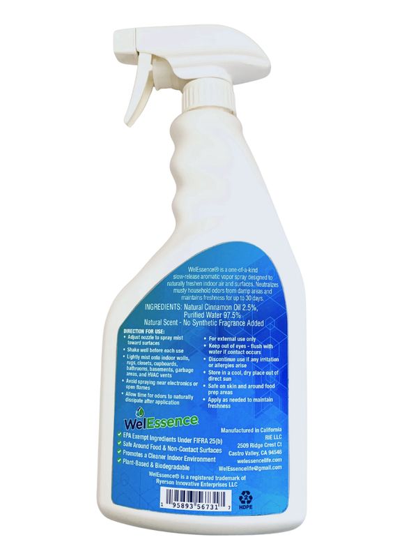 back of WelEssence bottle