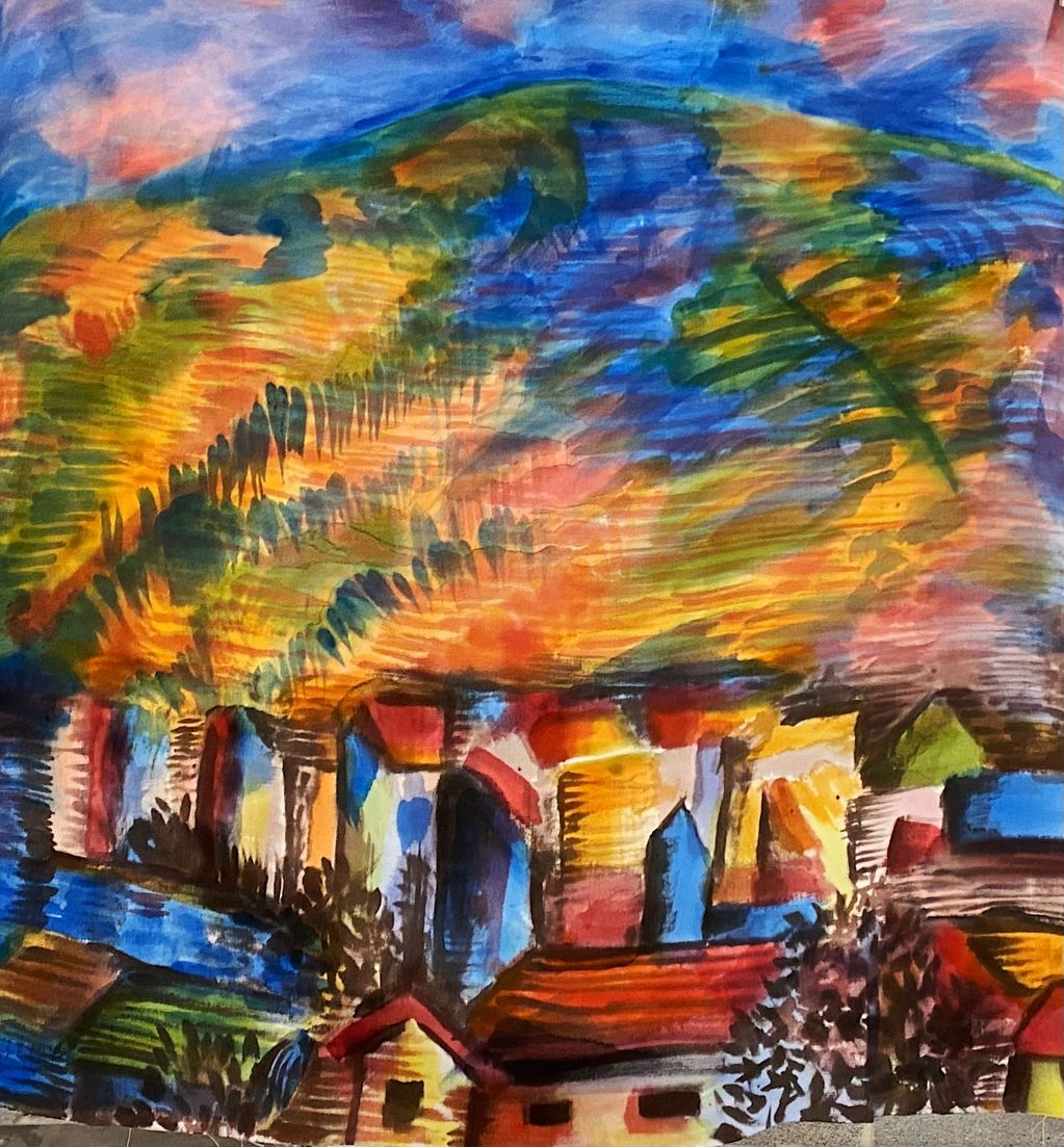 Inspired by Salvador Dali, Landscape of Cadaques