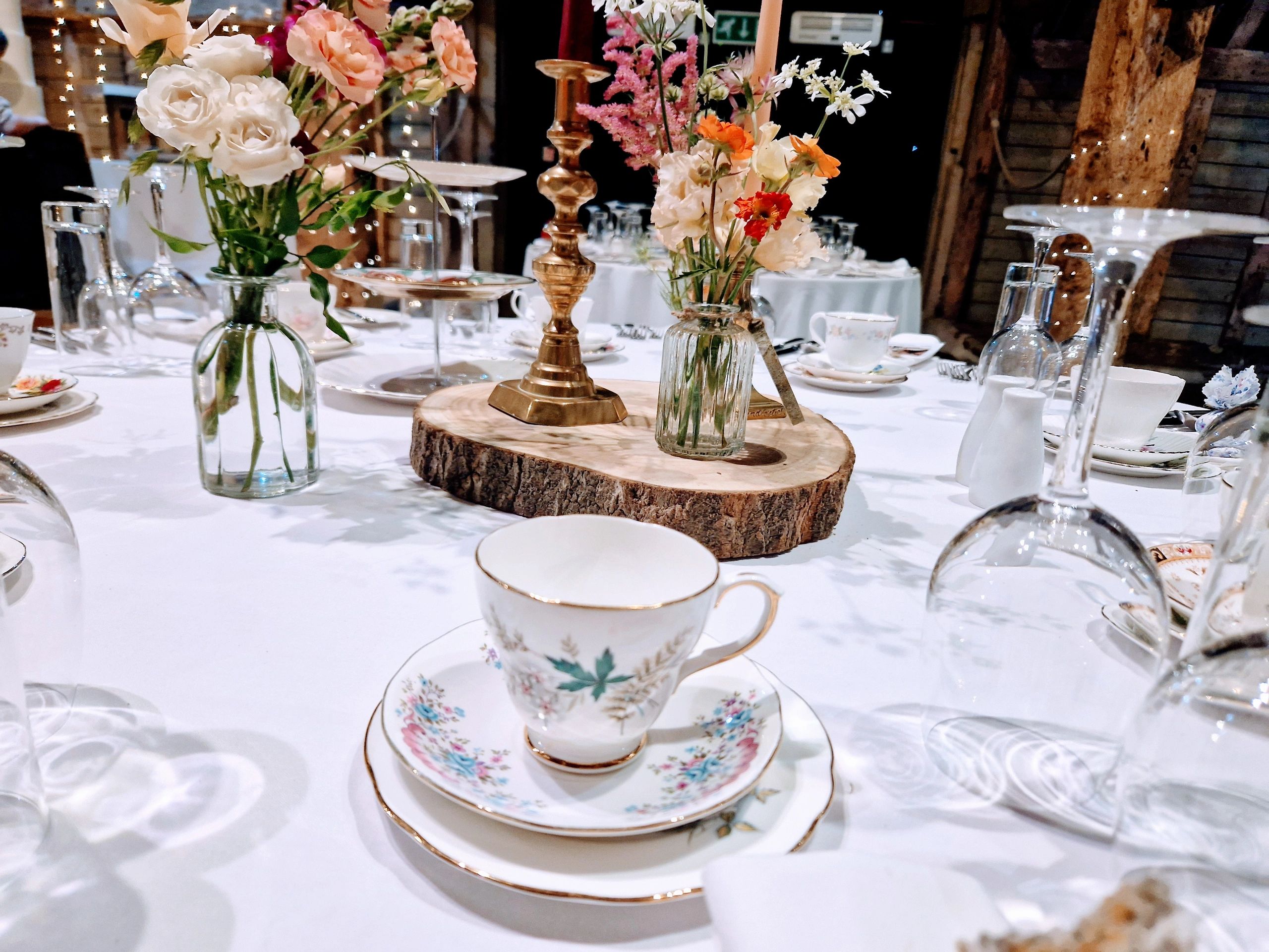 Vintage Wedding Crockery Hire - London Hertfordshire Bedfordshire 